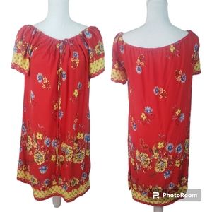 Shein Curve 2XL Boho Floral Dress